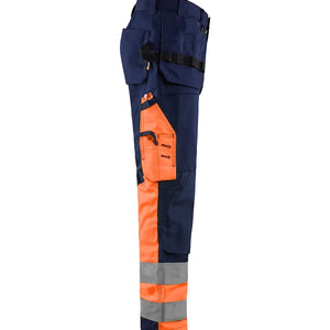 Marinblå/Varselorange