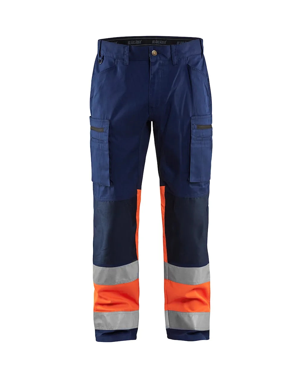 Marinblå/Varselorange