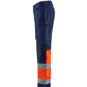 Marinblå/Varselorange