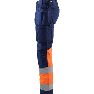 Marinblå/Varselorange