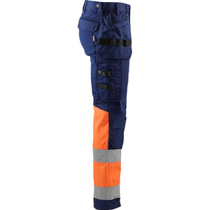 Marinblå/Varselorange