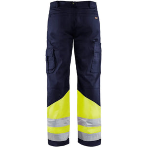 Marinblå/Varselgul