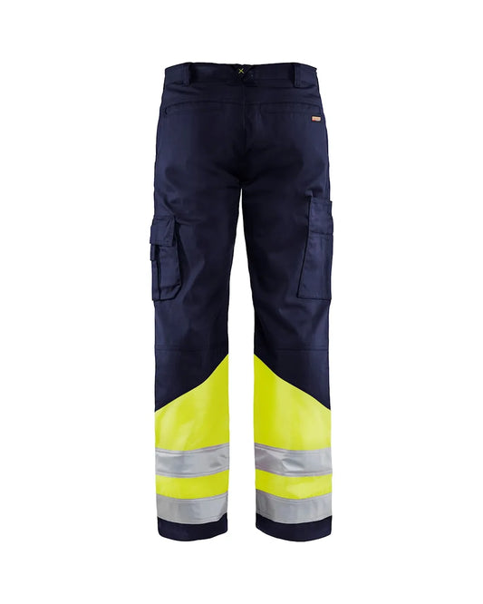 Marinblå/Varselgul