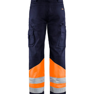 Marinblå/Varselorange