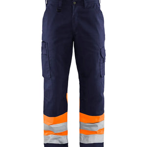 Marinblå/Varselorange