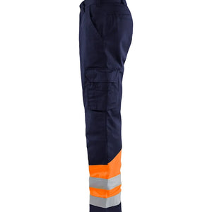 Marinblå/Varselorange