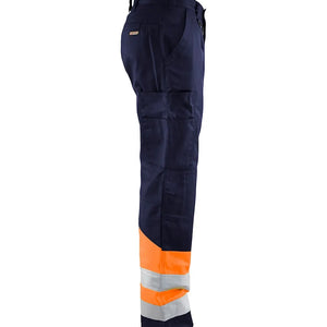 Marinblå/Varselorange