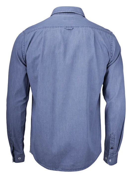 Jeansblå