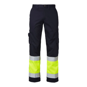 Marinblå/Varselgul