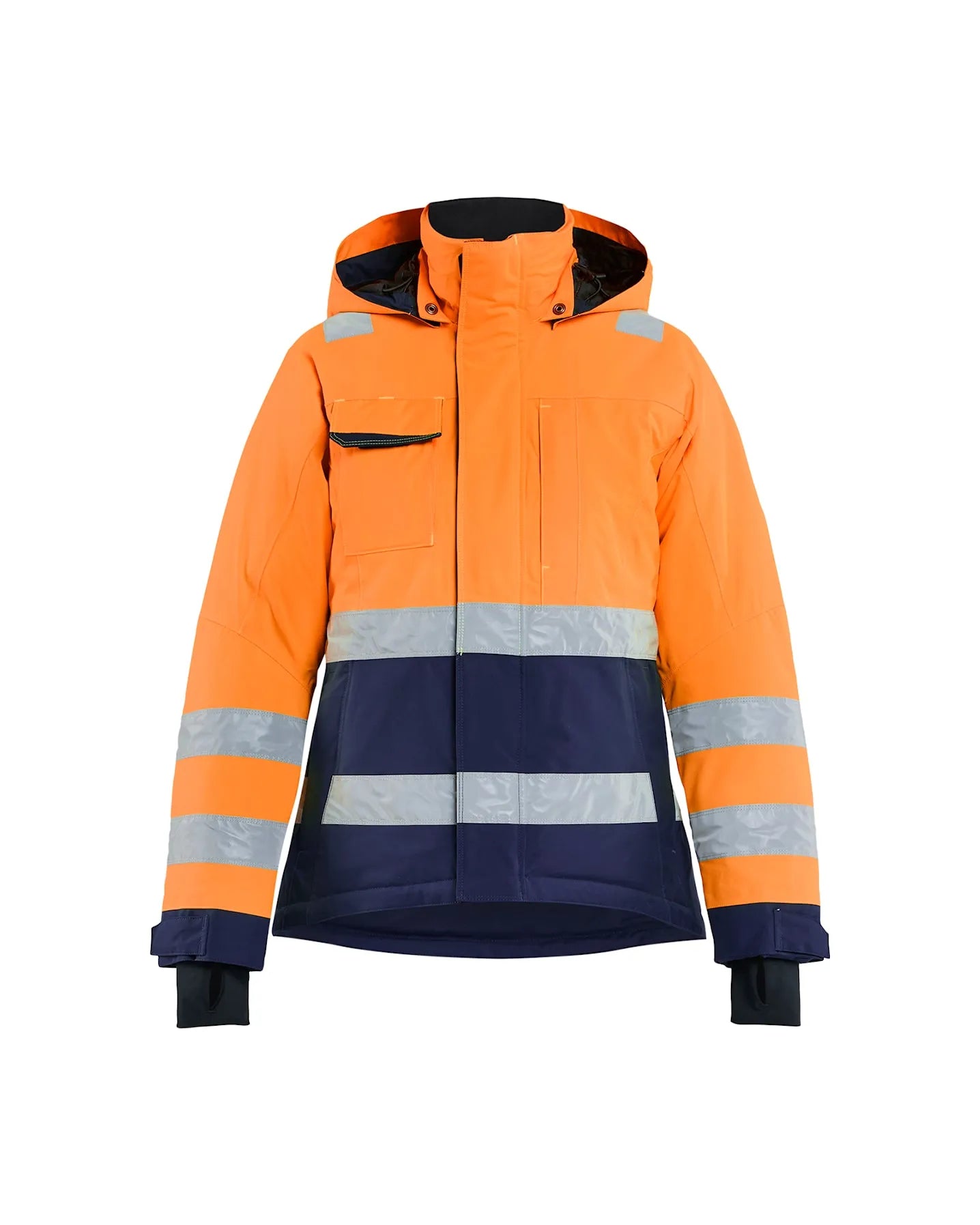 Varselorange/Marinblå