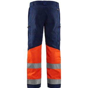 Marinblå/Varselorange