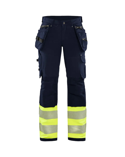 Marinblå/Varselgul