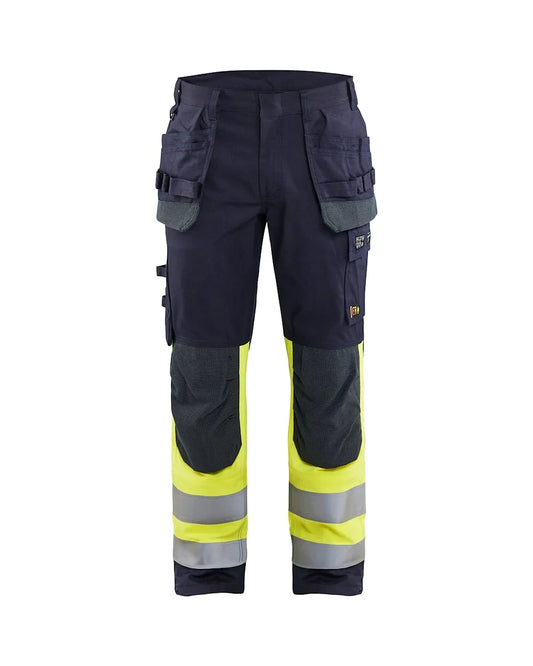 Marinblå/Varselgul