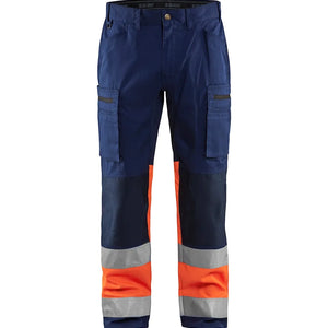 Marinblå/Varselorange