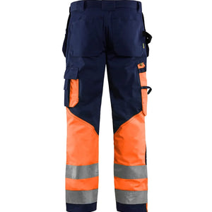 Marinblå/Varselorange